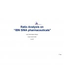 Ratio Analysis of “ibnsina Pharmaceuticals”