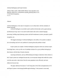 Реферат: Ai And Expert Systems Essay Research Paper