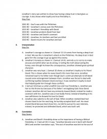 Old Testament Character Sketch Case Study